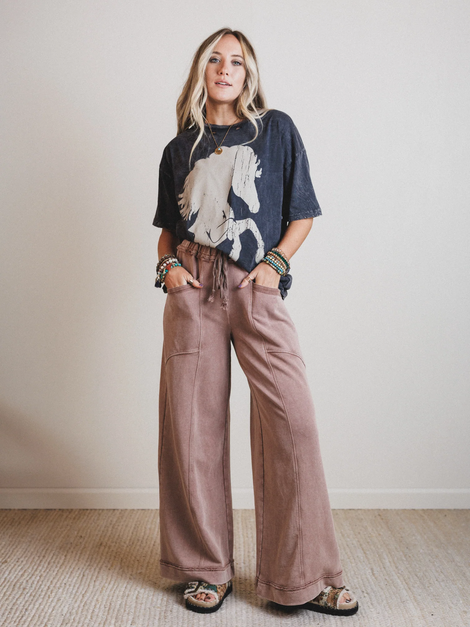 Soft Comfort Lounge Pants - Hazelnut - Image 4