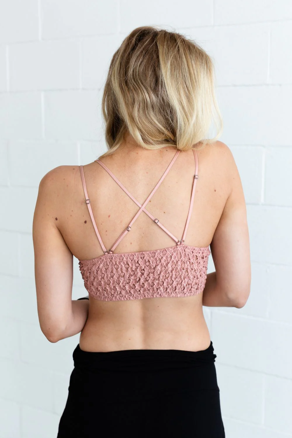 Sophie Crochet Lace Bralette - Mauve - Image 3