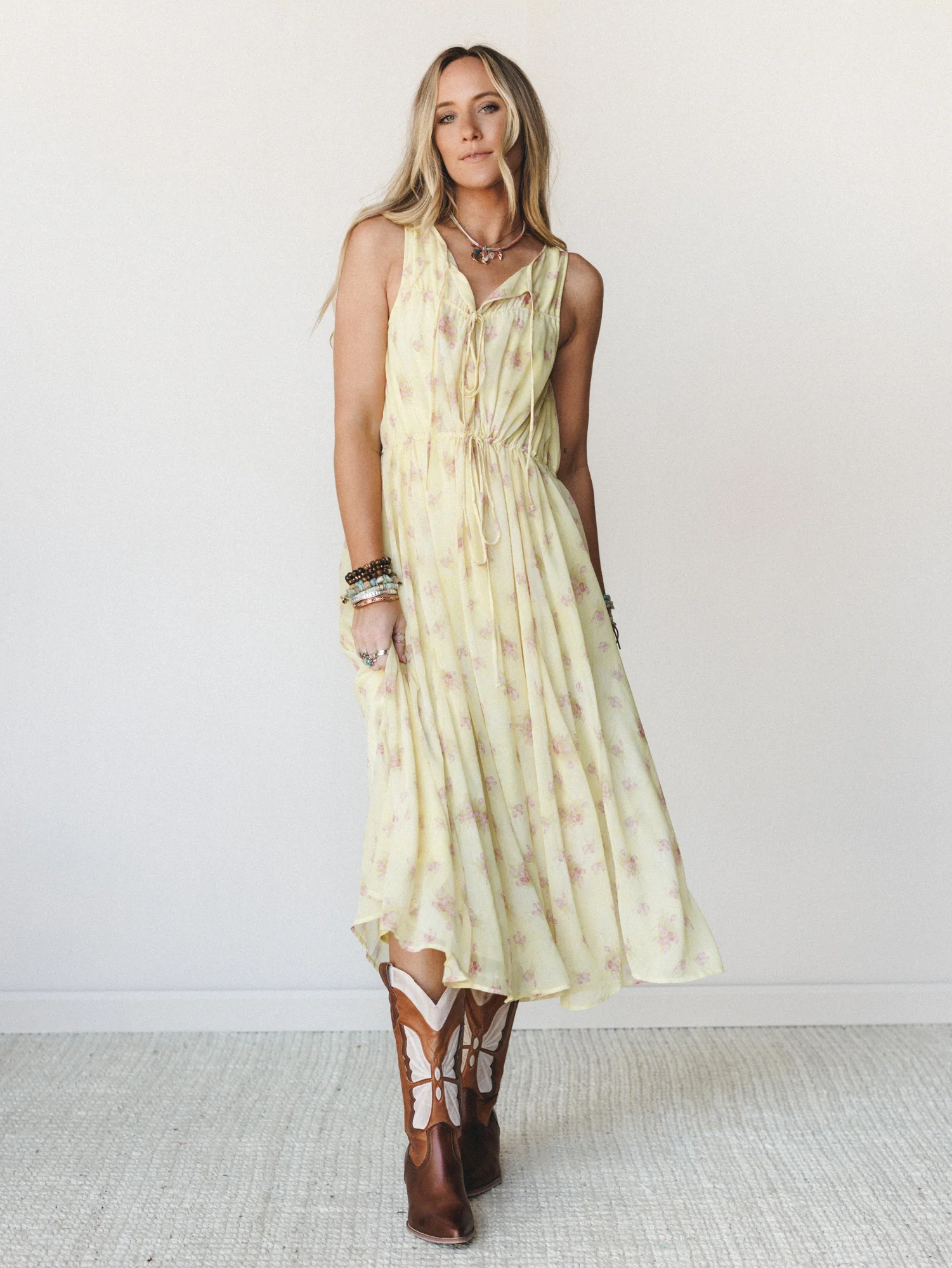 Spring Light Dress
- Lemon Multi