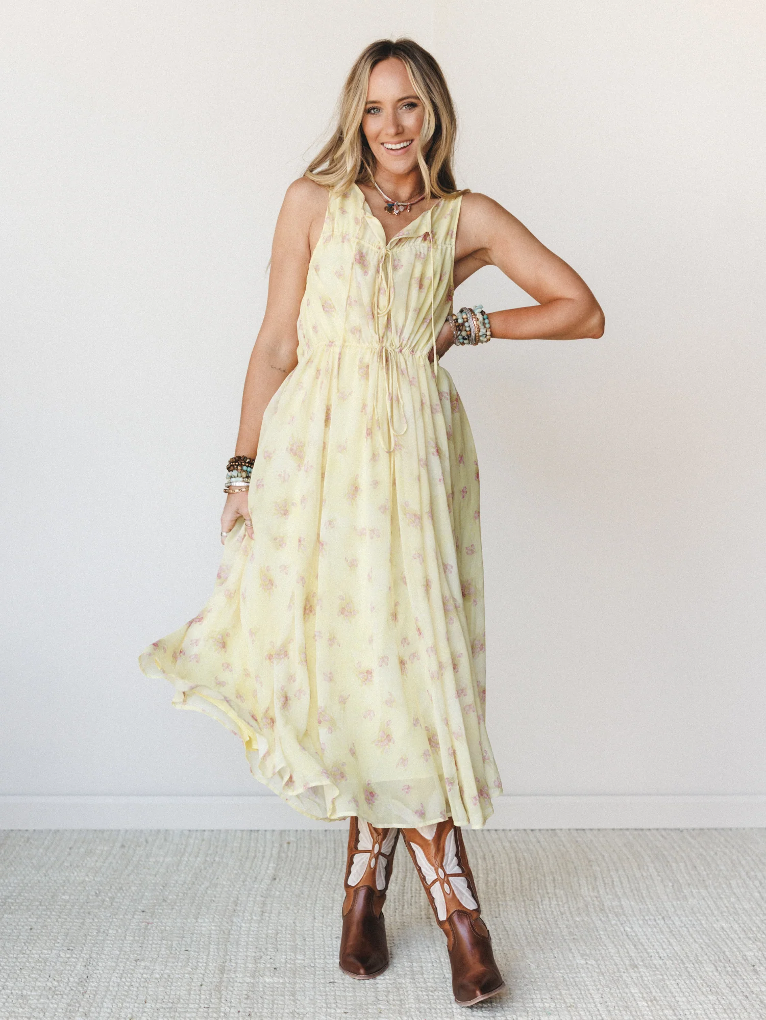 Spring Light Dress
- Lemon Multi - Image 4