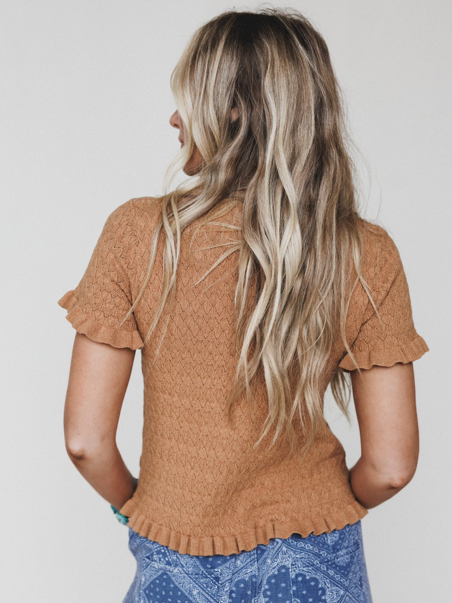 Spring Whisper Top - Burnt Orange - Image 4