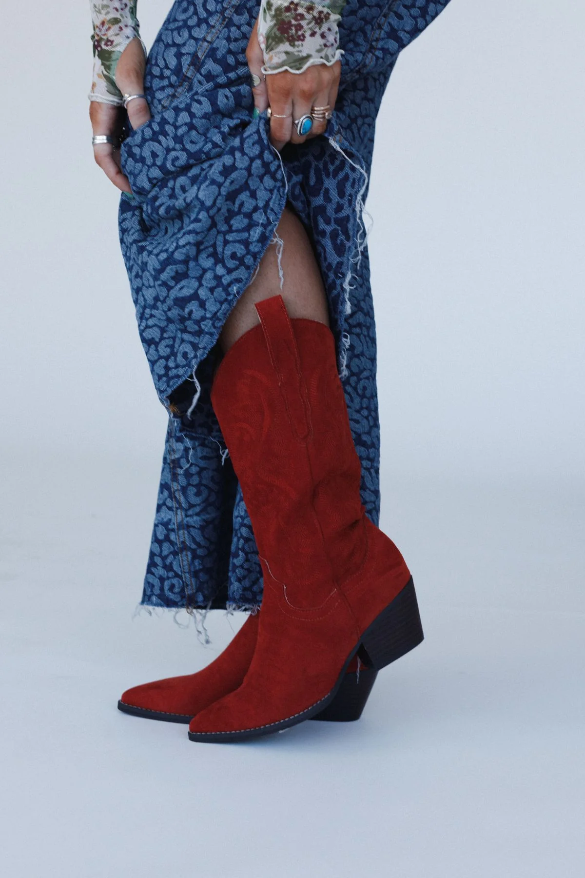 Sunset Ridge Western Boots - Red - Image 7