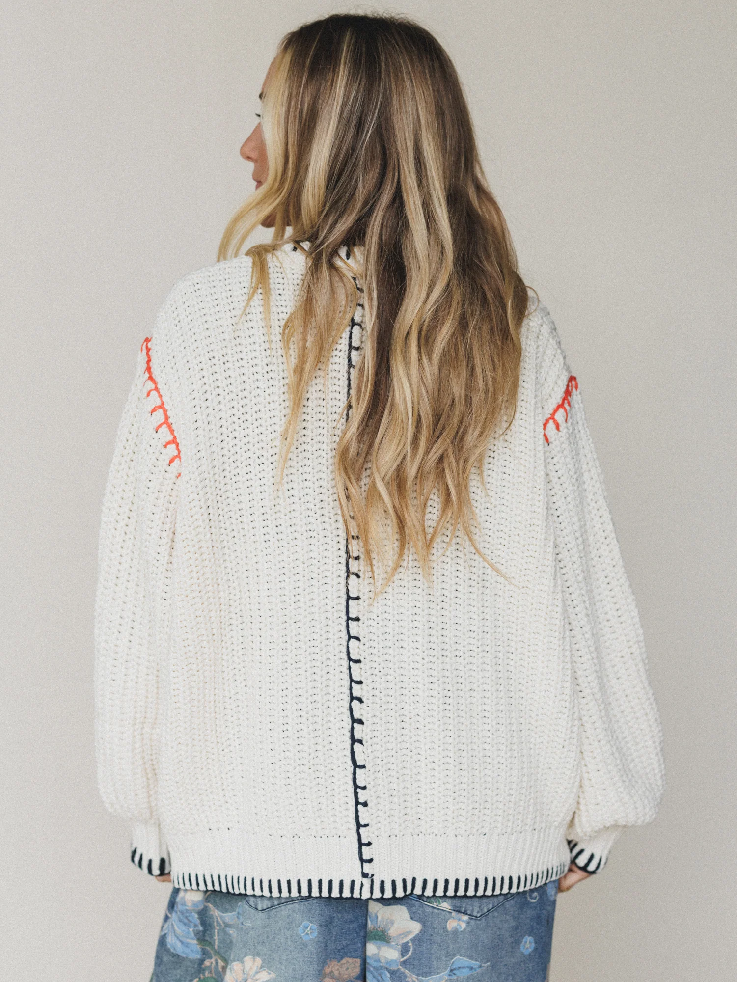 Switched And Stylish Open Cardigan - Cream - Image 5