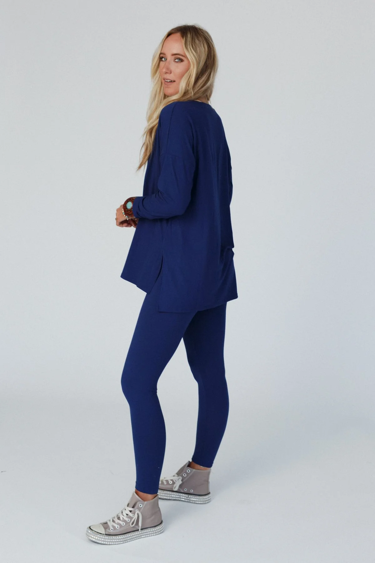 Take A Breath Legging + Tunic Set - Navy - Image 7