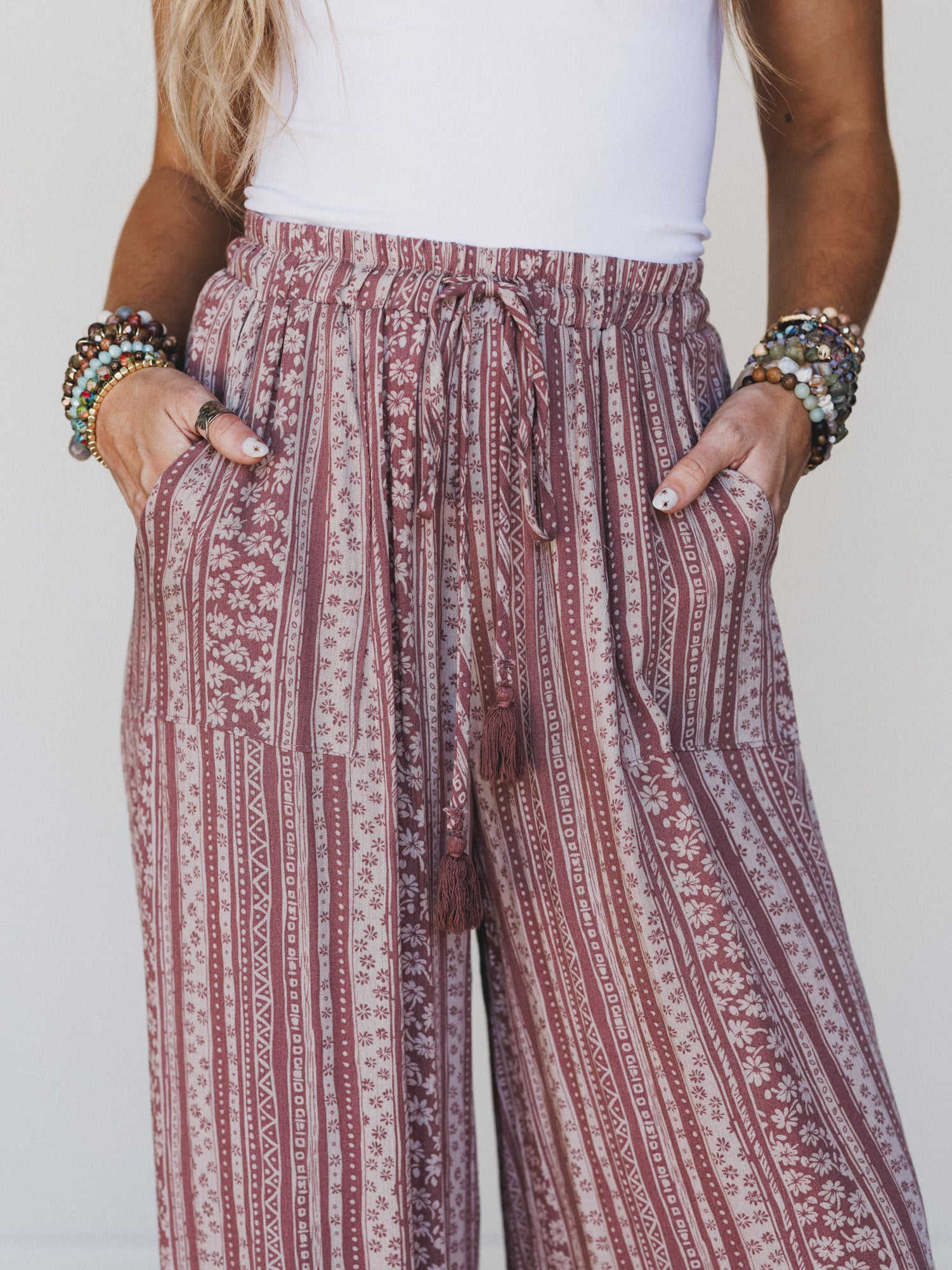 The Nest Ashlynn Rose Jogger Pants - Rose - Image 3