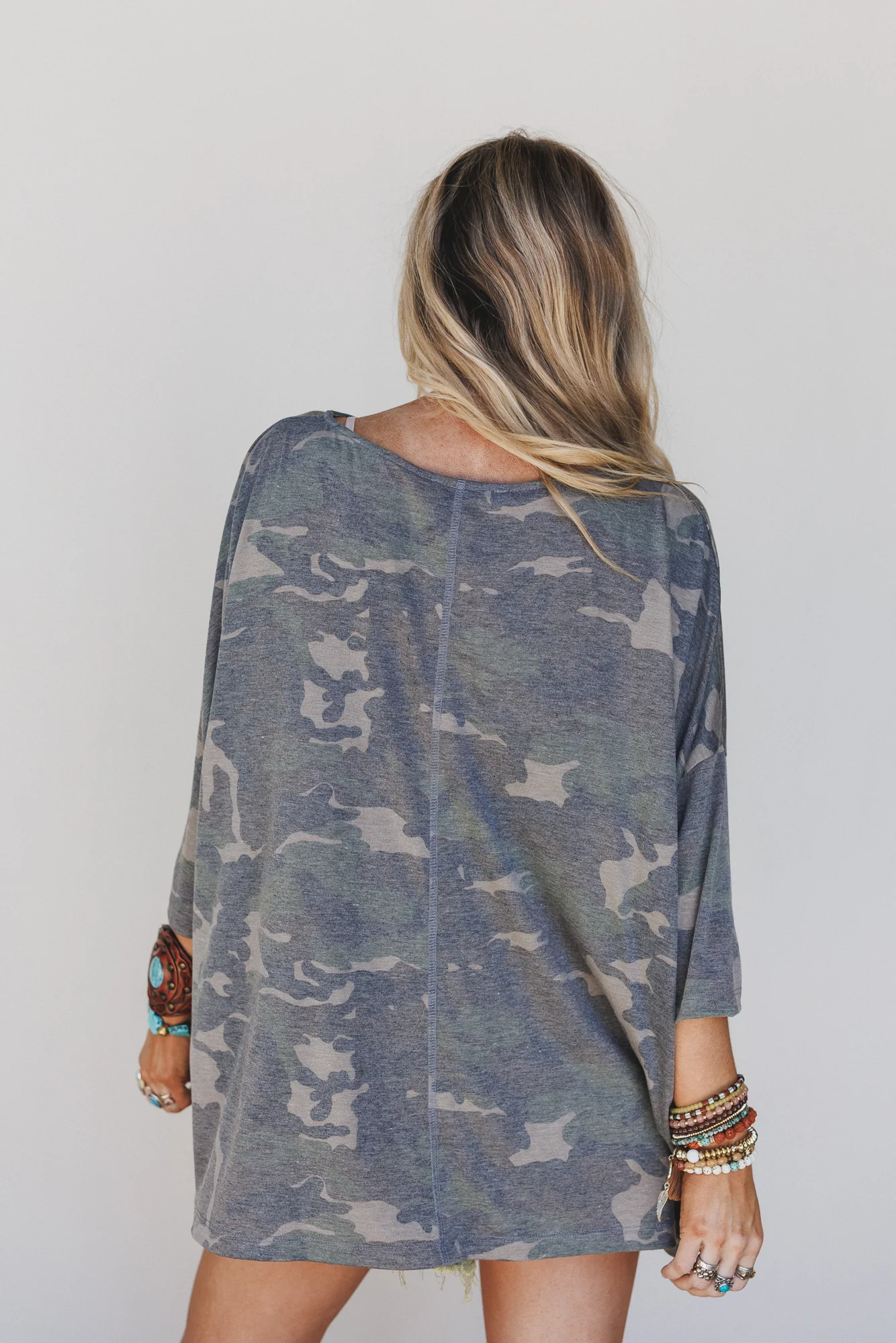 The Nest Country Girl Camo Top - Olive - Image 6