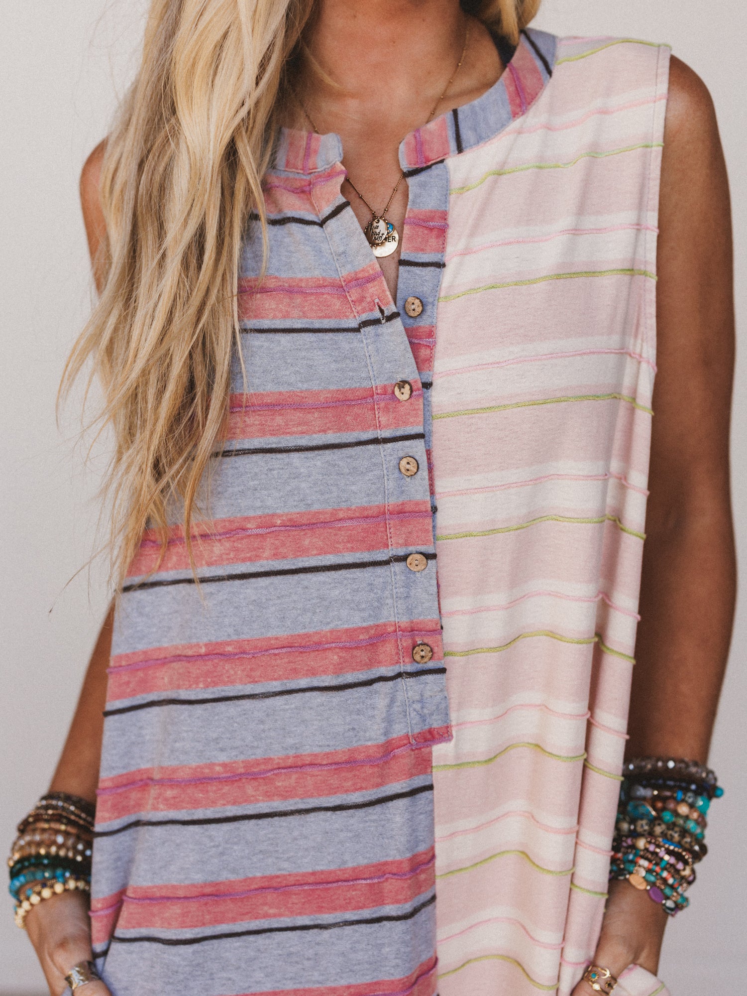 The Nest Cruise Lines Jumpsuit - Pink Gray - Image 3