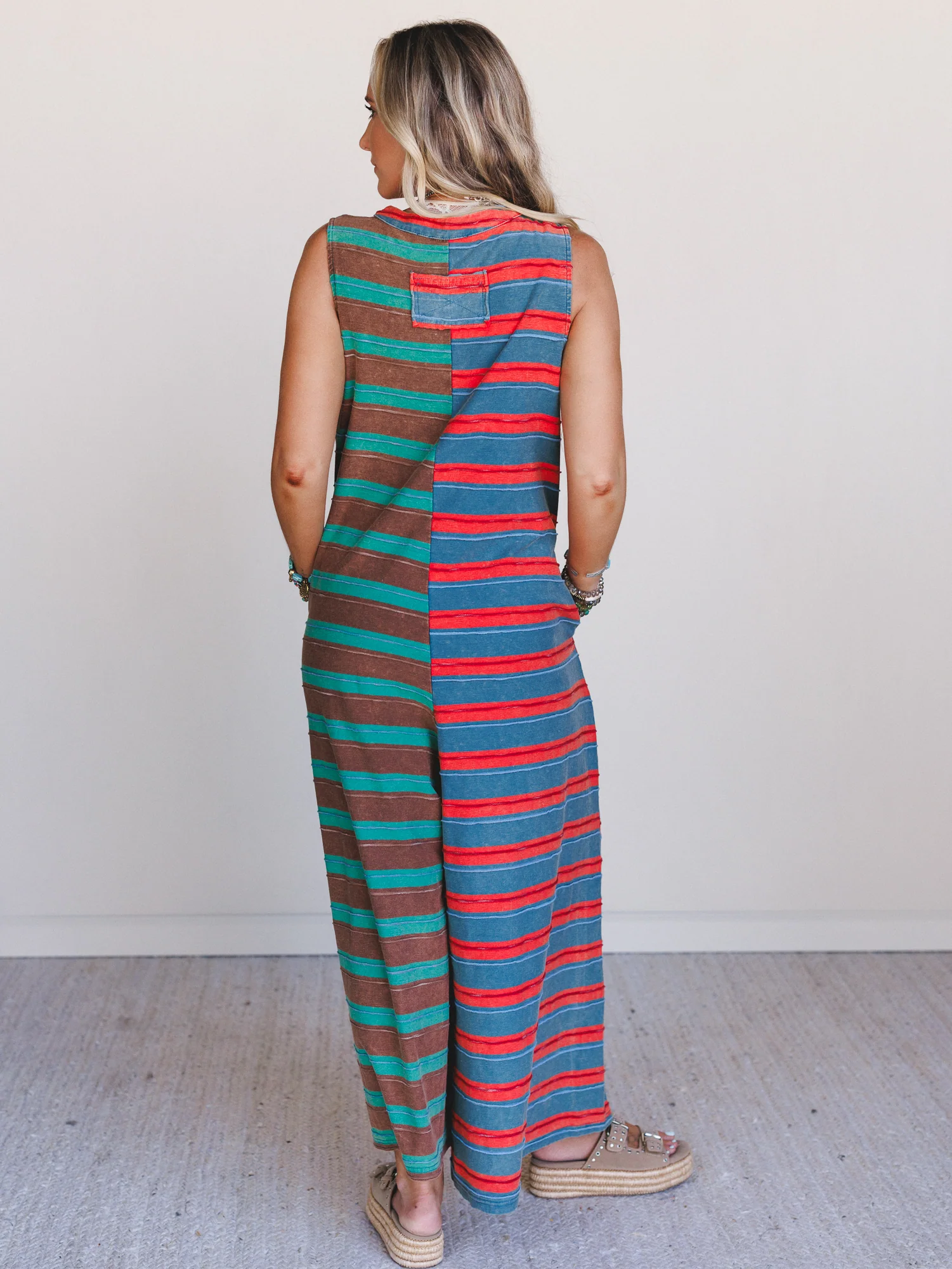 The Nest Cruise Lines Jumpsuit - Teal Brown - Image 4