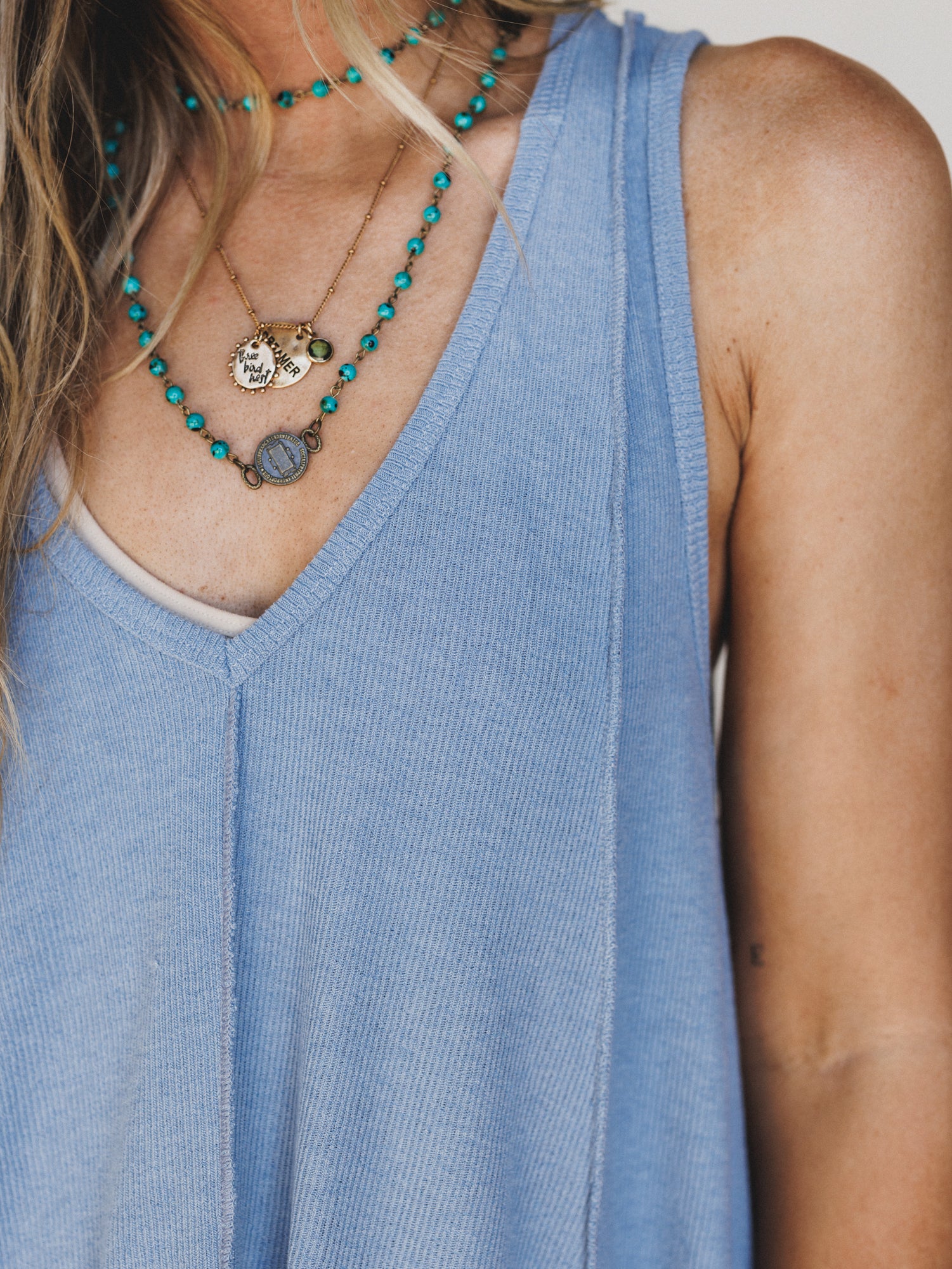 The Nest Drift Away Top - Denim - Image 11