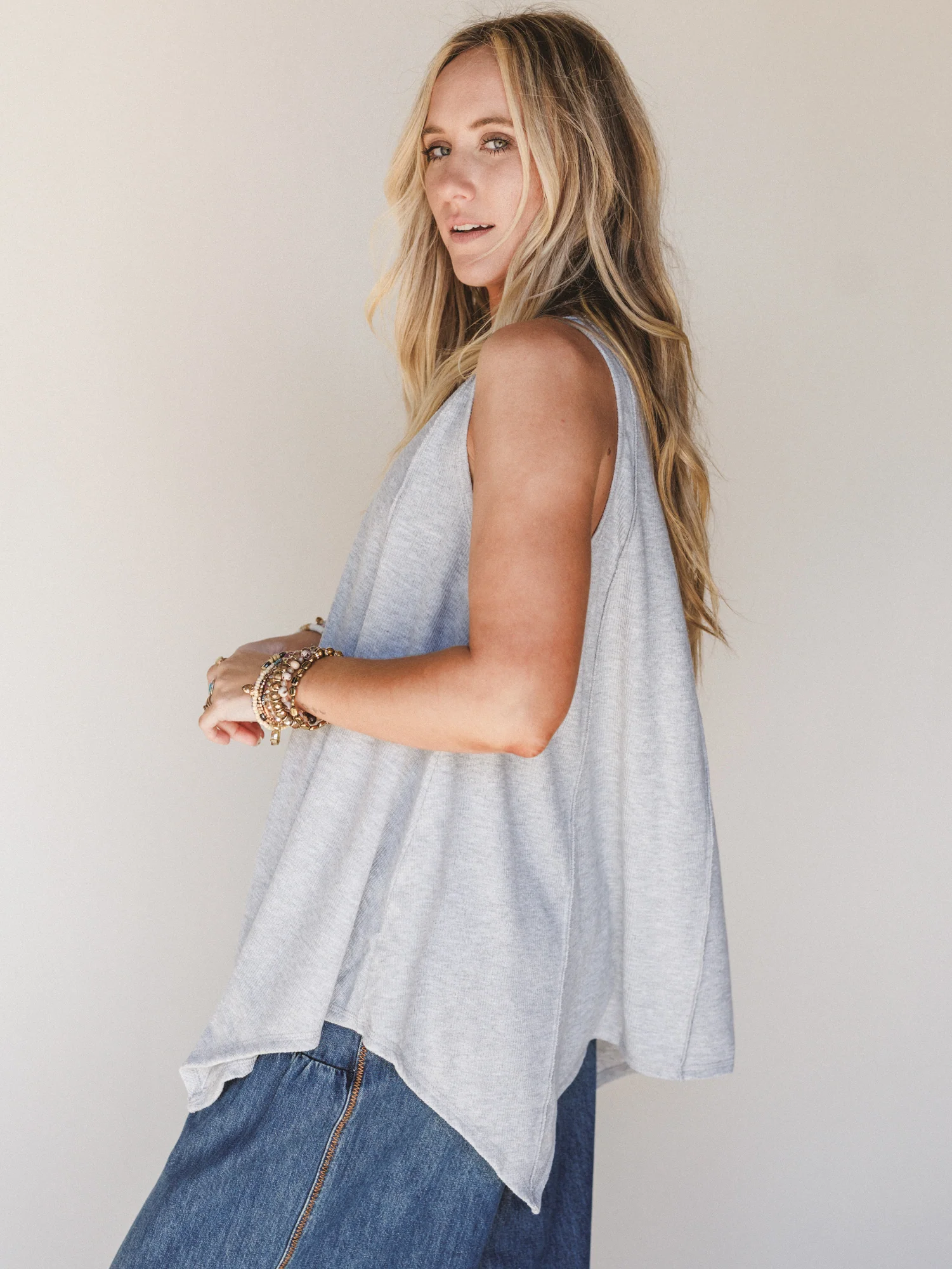 The Nest Drift Away Top - Heather Gray - Image 2