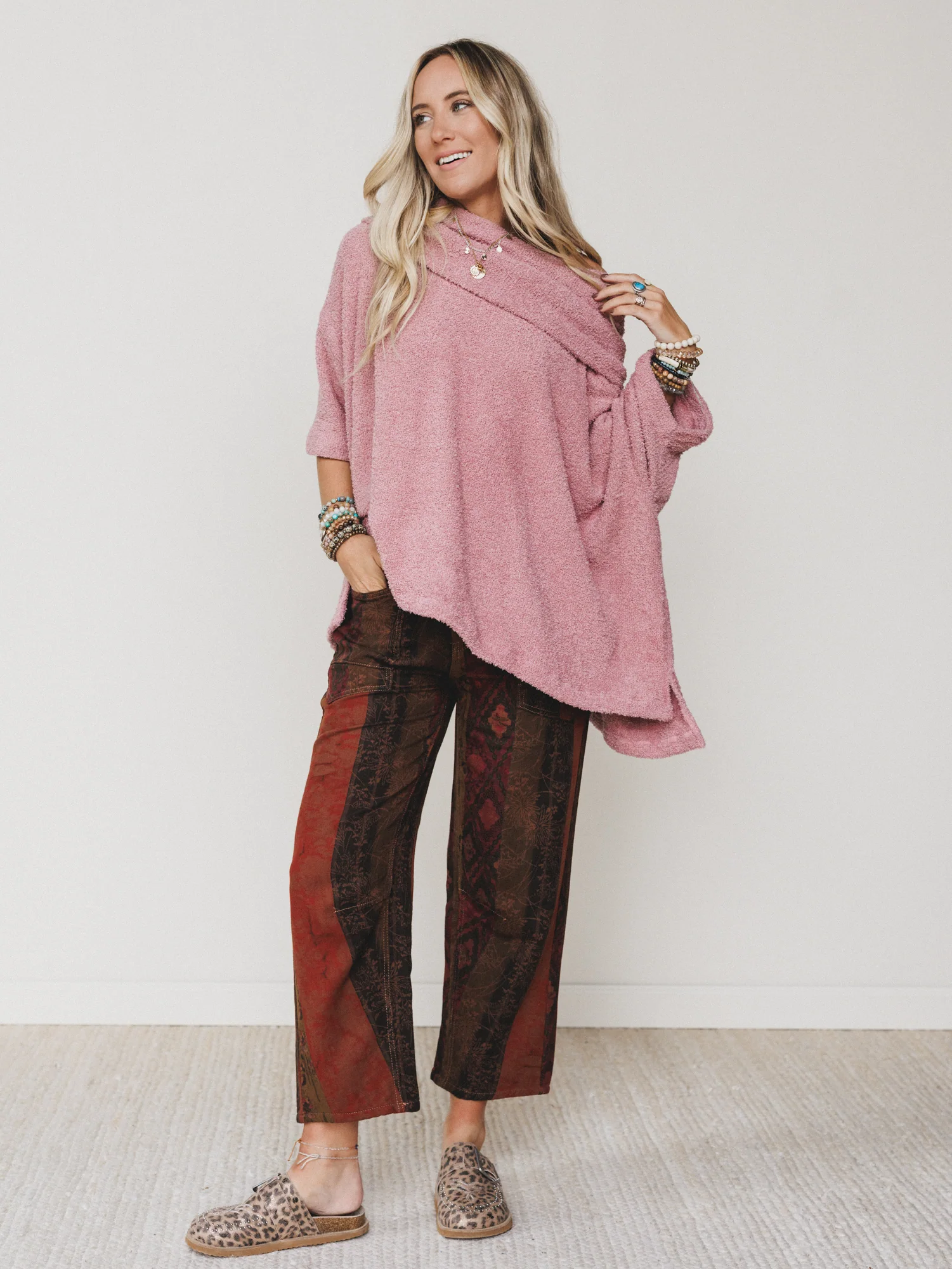 The Nest Hartlie Sweater Top - Dusty Rose - Image 3