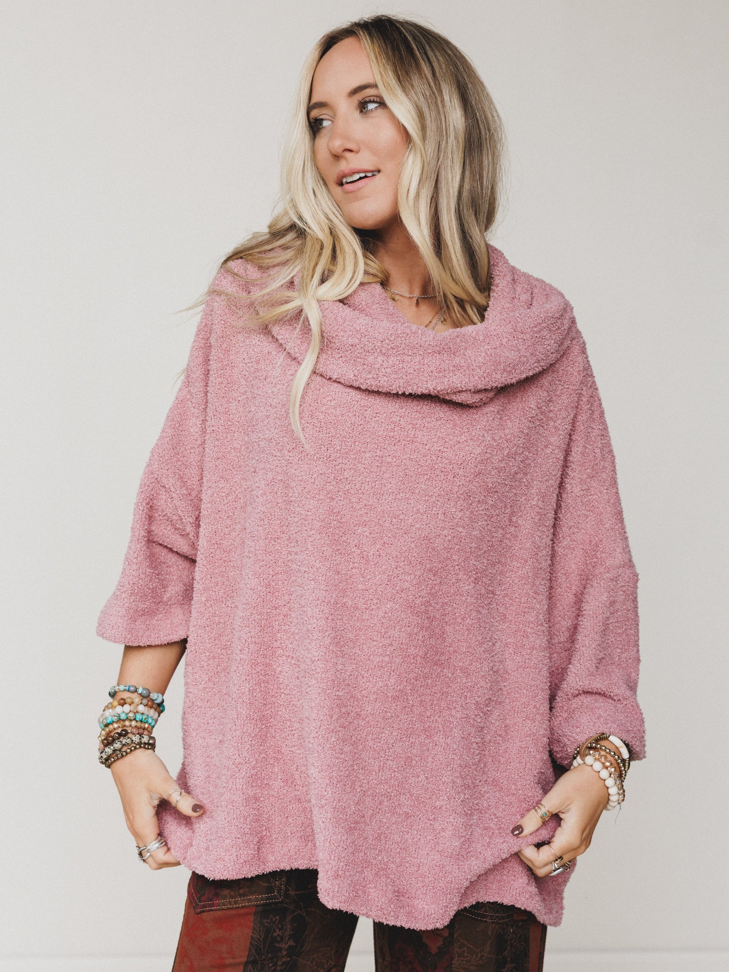 The Nest Hartlie Sweater Top - Dusty Rose - Image 5