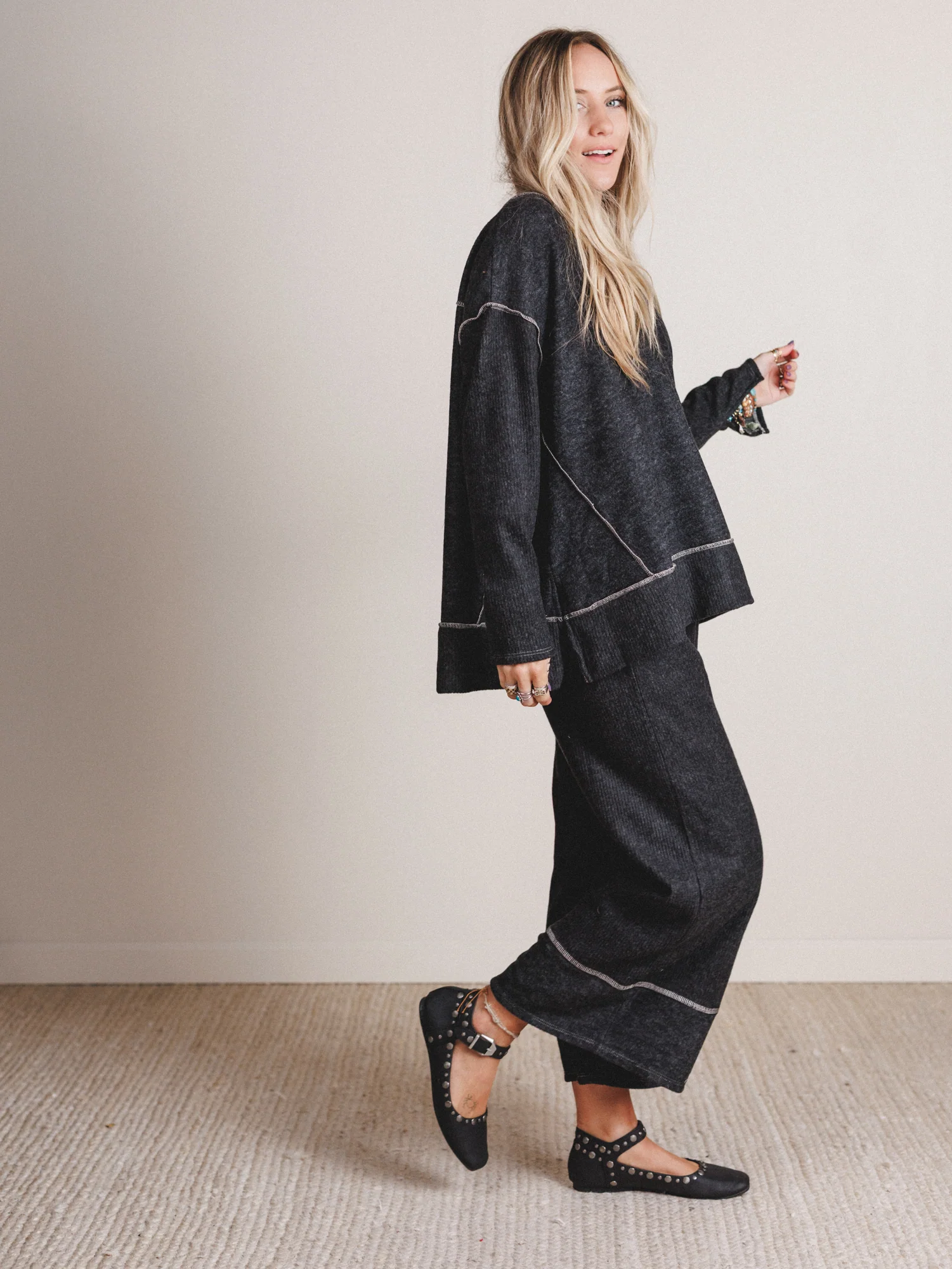 The Nest Mckayla Cozy Set - Charcoal - Image 4