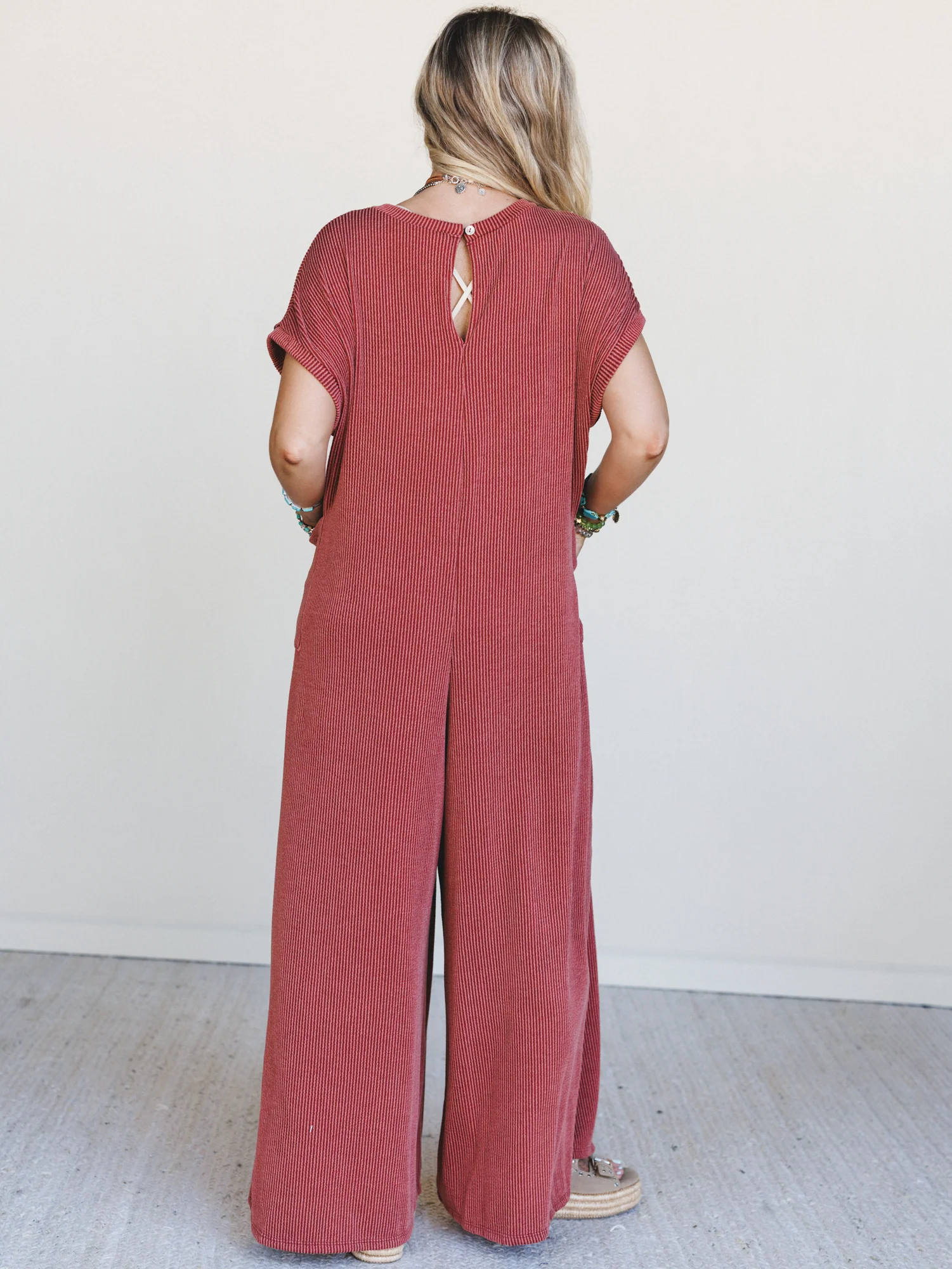 The Nest Moon Glow Jumpsuit - Rust - Image 6