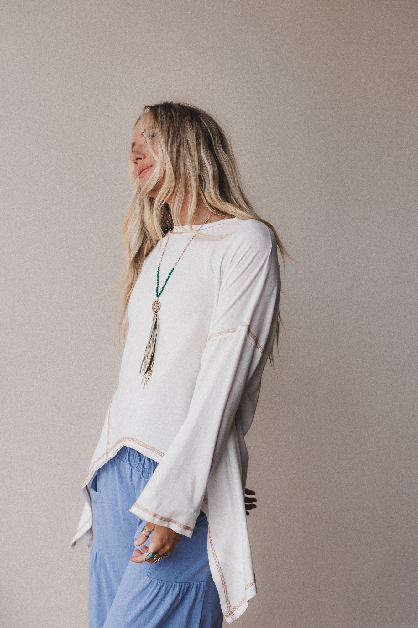 The Nest Soft Intentions Top - Off White - Image 3