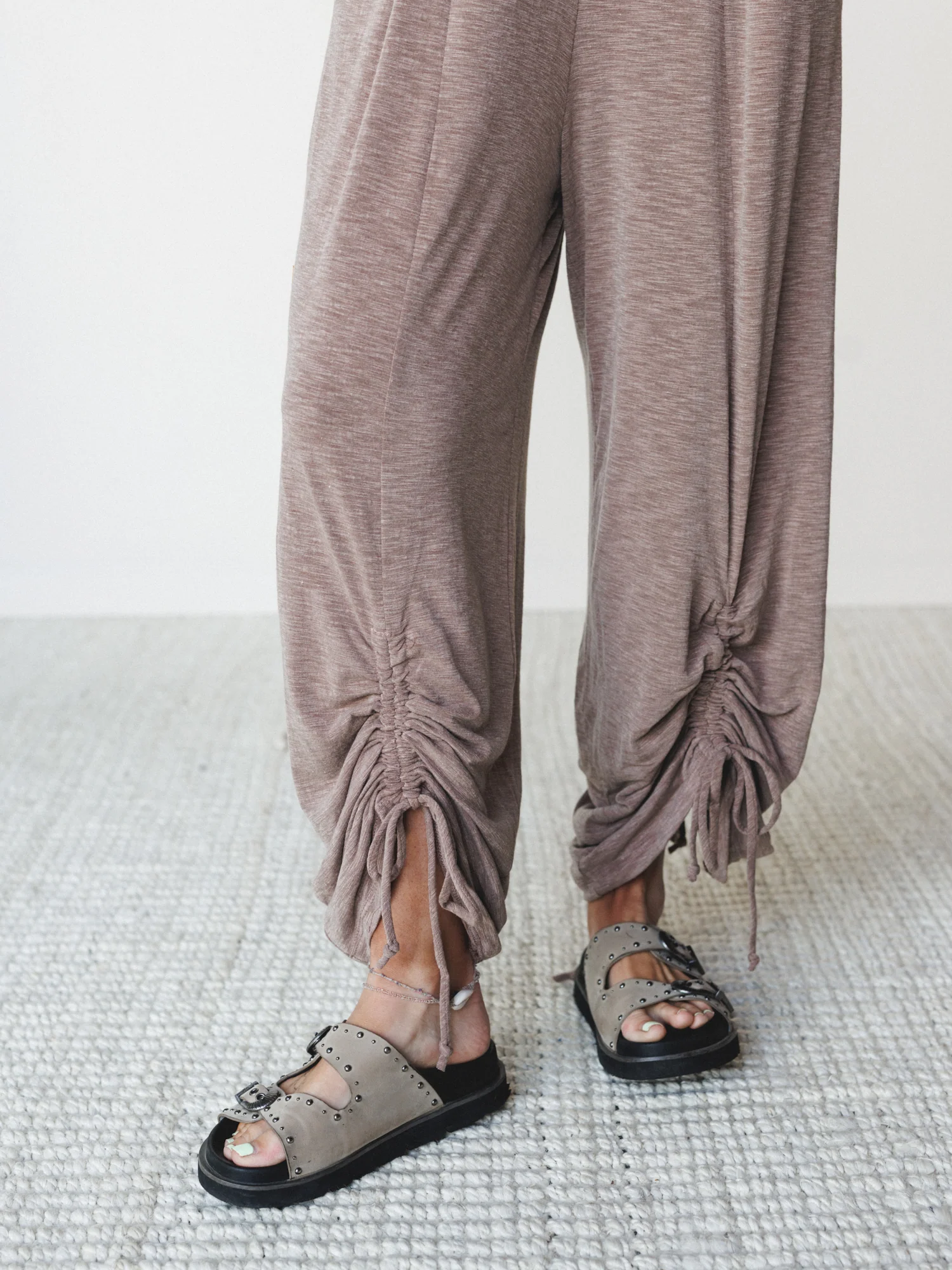 The Nest Solie Cinched Jumpsuit - Mocha - Image 3