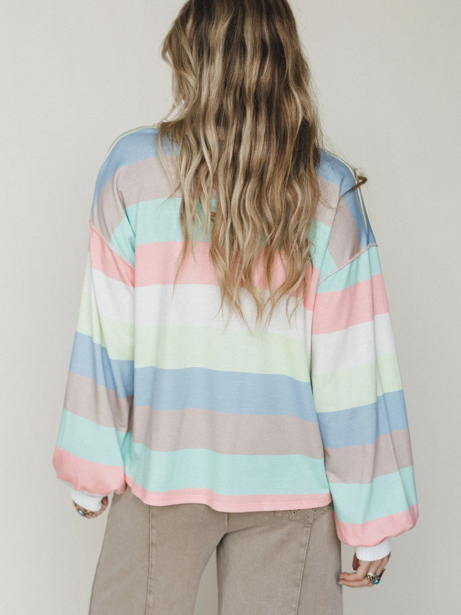The Nest Striped Darlin Long Sleeve Top - Multi - Image 5