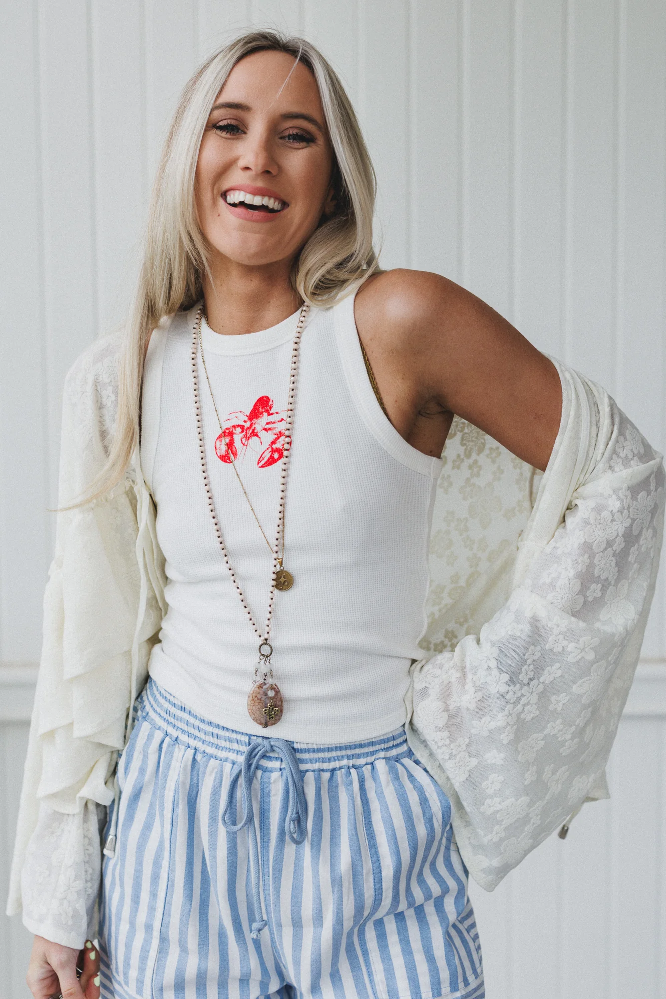 The Nest Wildflower Drift Top - Cream - Image 6