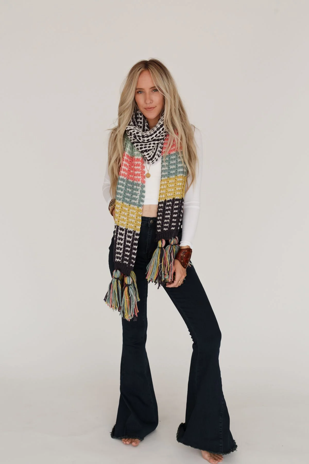 Think Of You Chunky Scarf - Black - Image 3