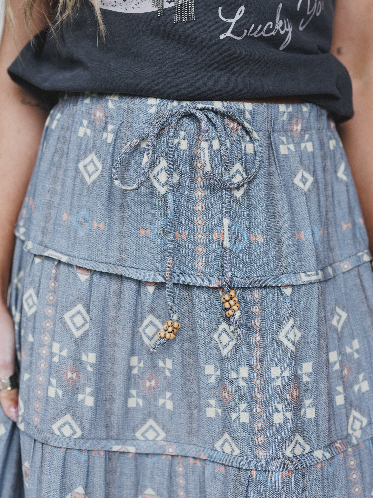 Timeless Love Maxi Skirt - Denim - Image 3