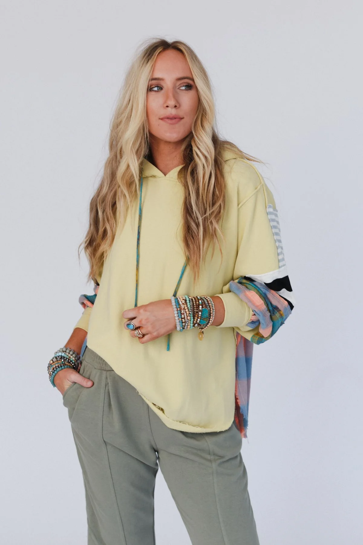Waylynn Hoodie Pullover - Yellow - Image 6