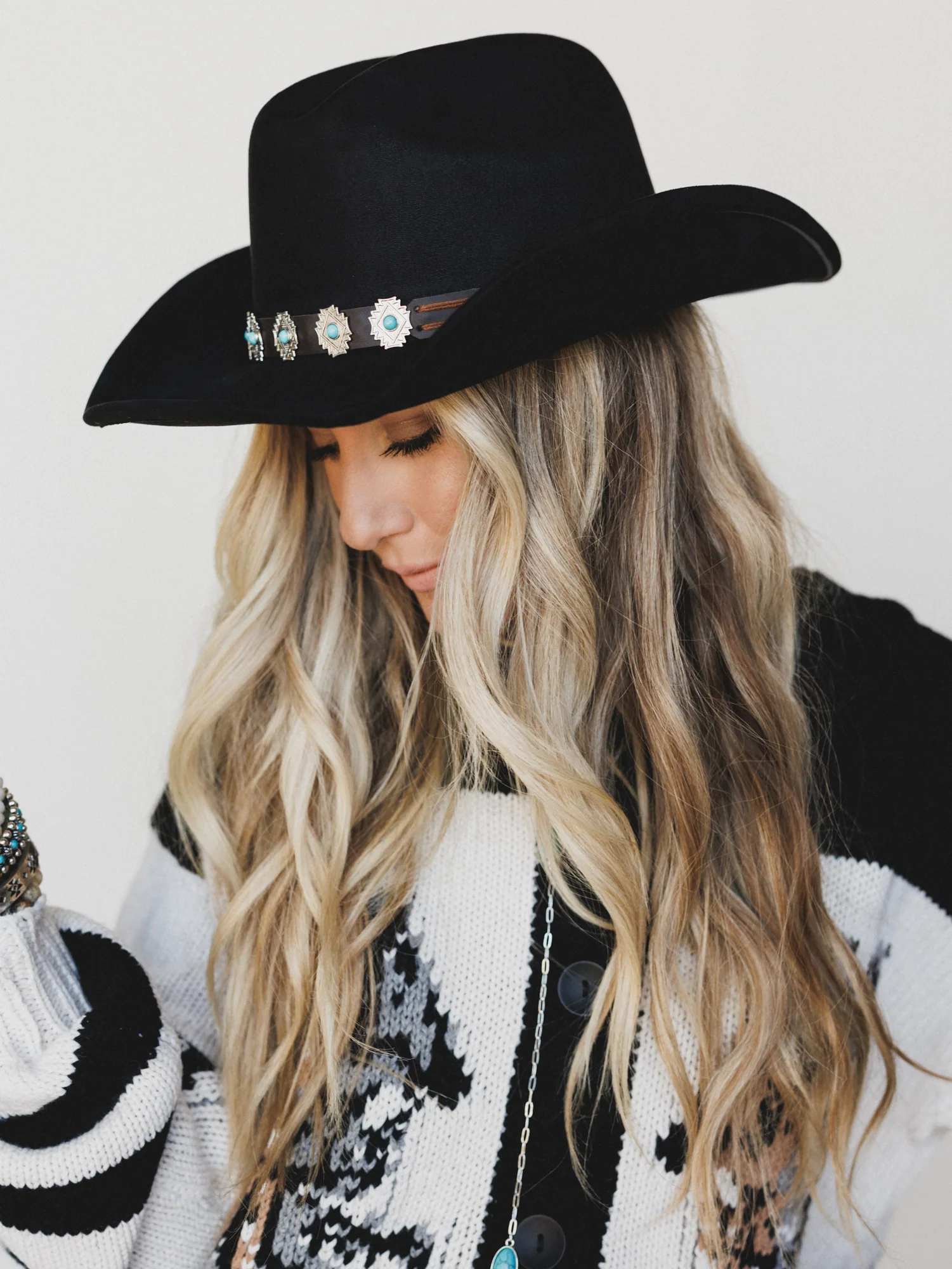 Western Living Cowgirl Hat - Black - Image 2