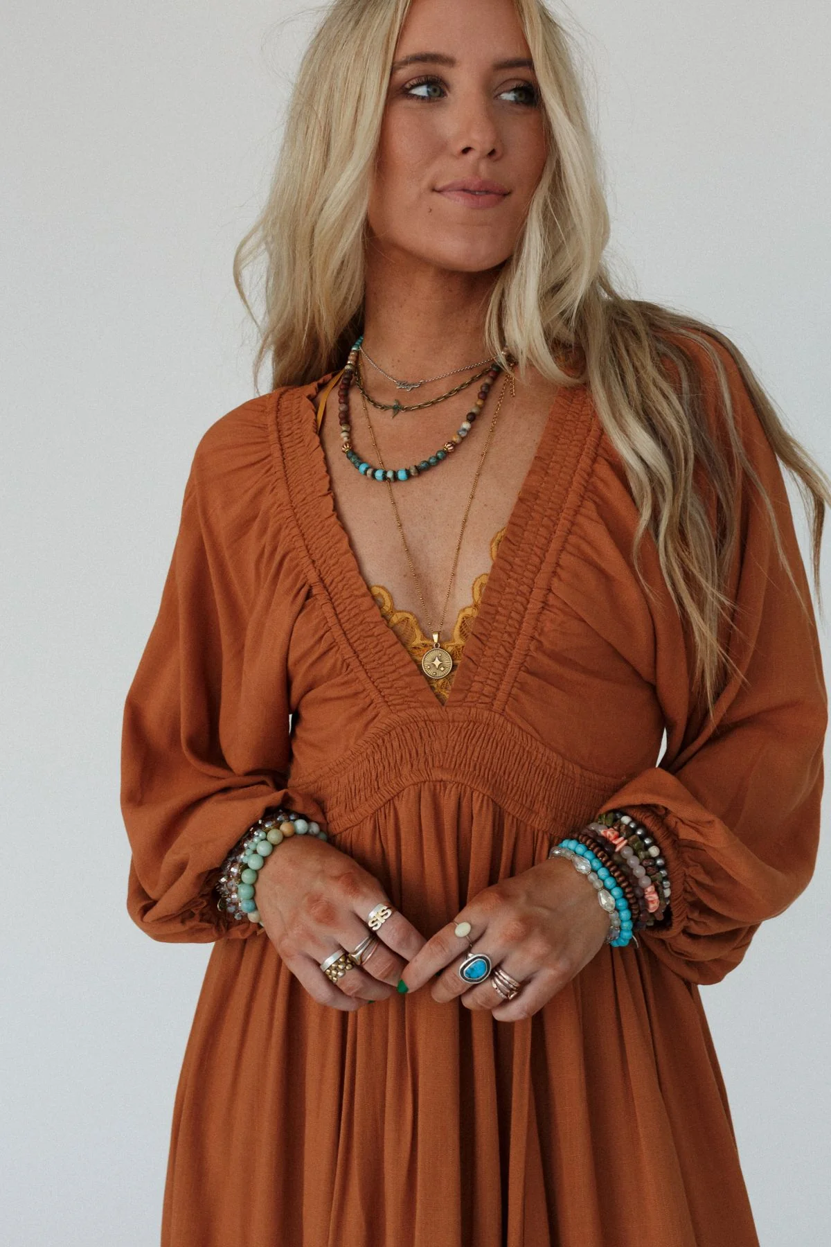 Wila Maxi Dress - Camel - Image 5