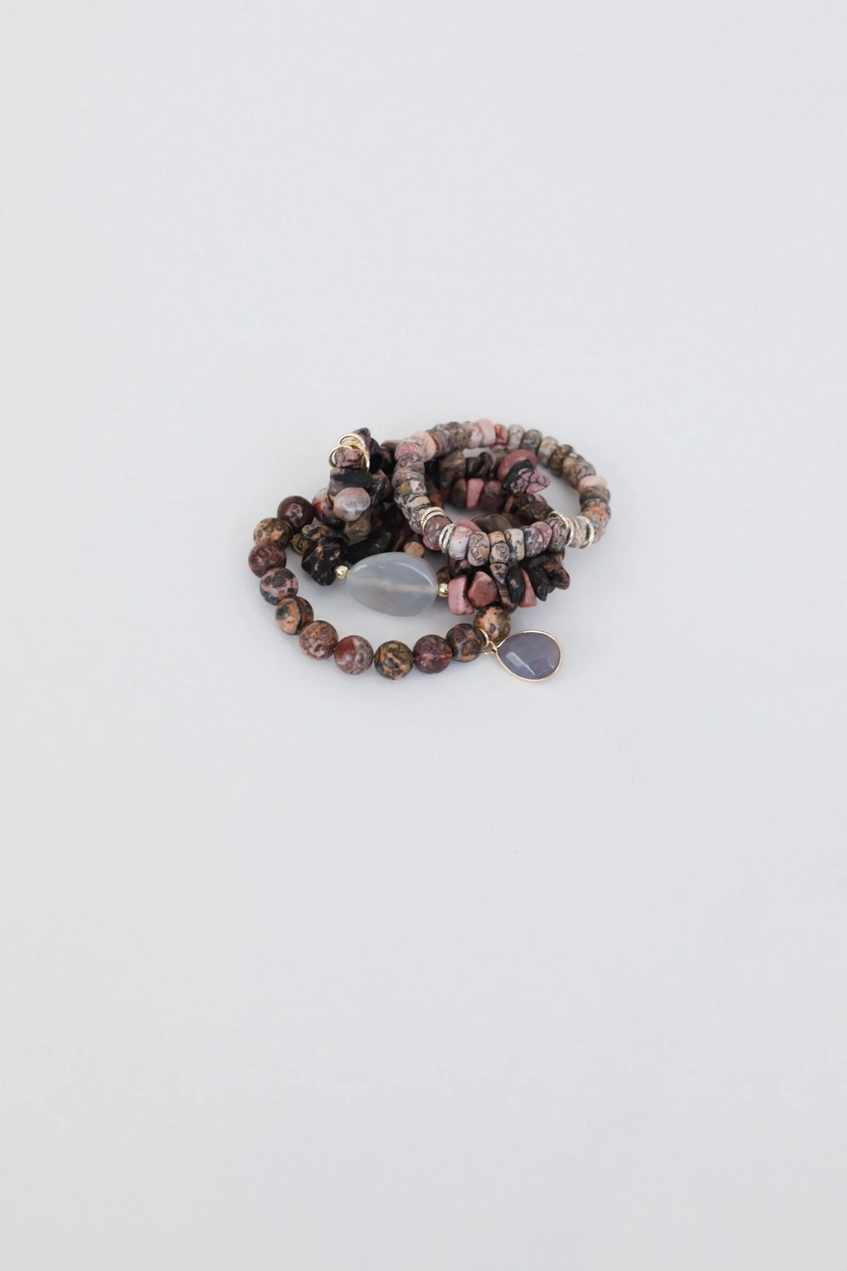Wild Rose Bracelet Set - Pink - Image 3