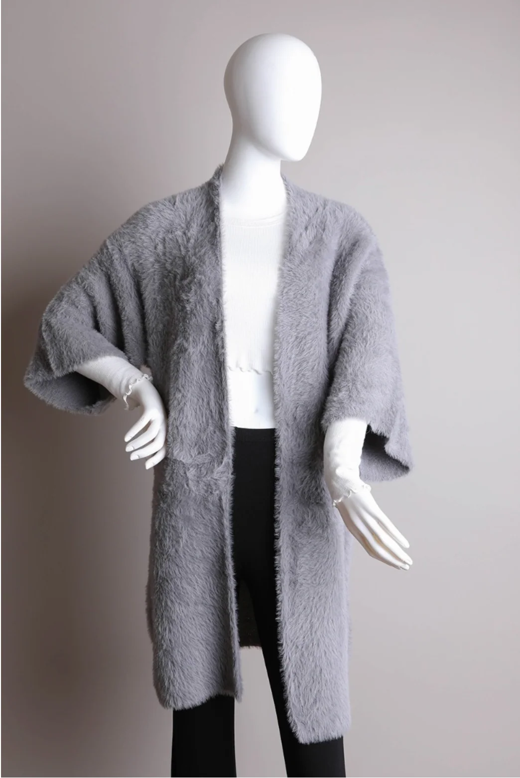 Winter Bliss Cardigan - Gray - Image 6
