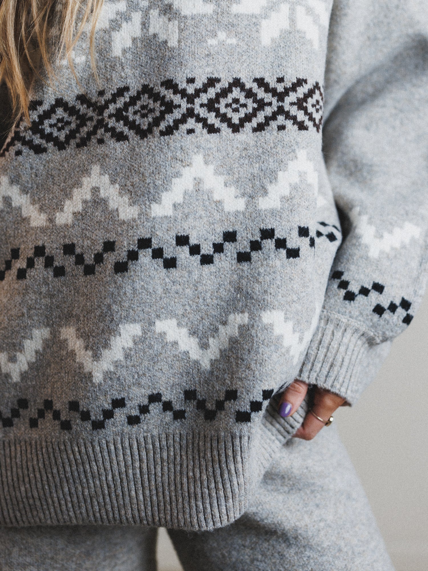 Wonderland Wishes Sweater  - Stone - Image 4